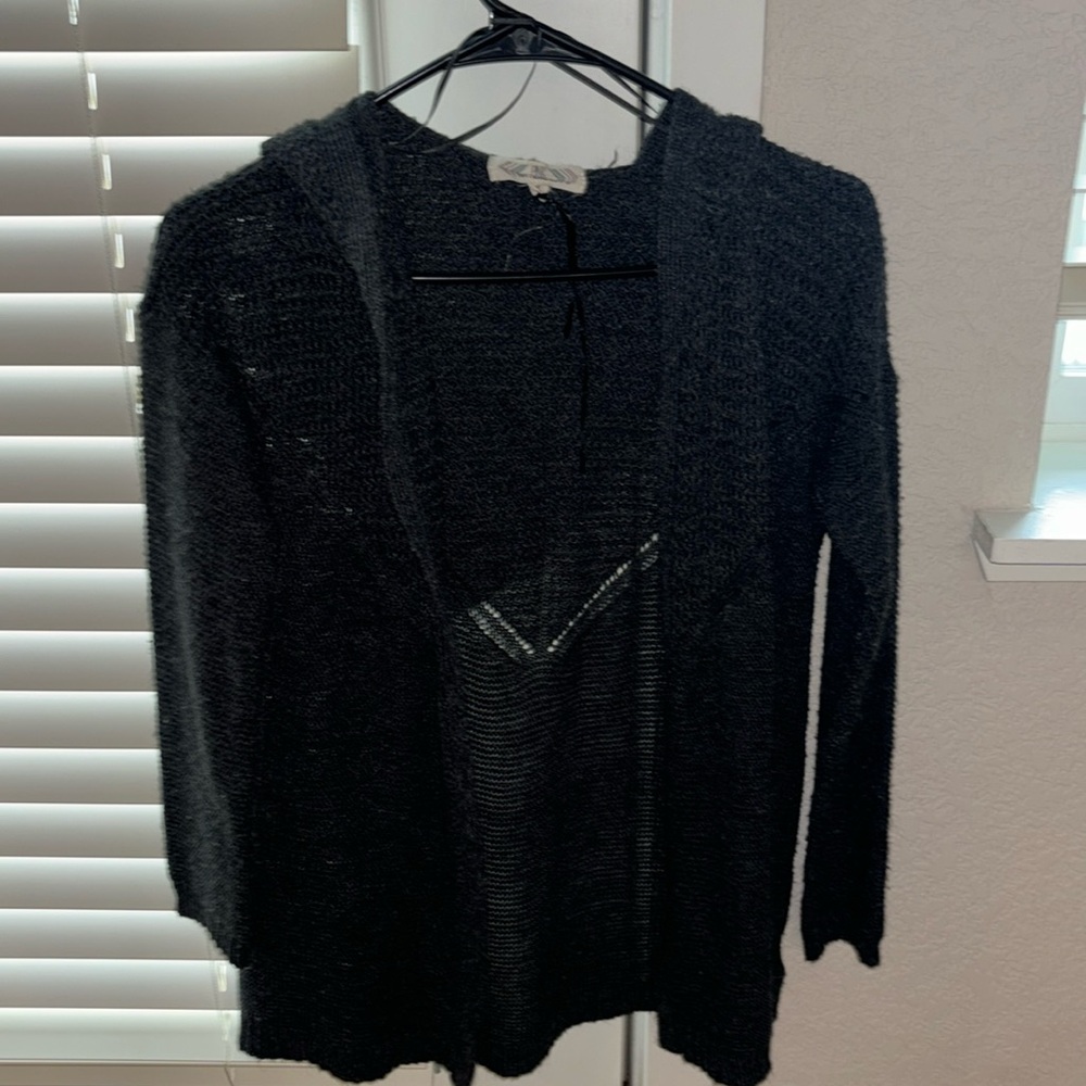 Cardigan with a hood